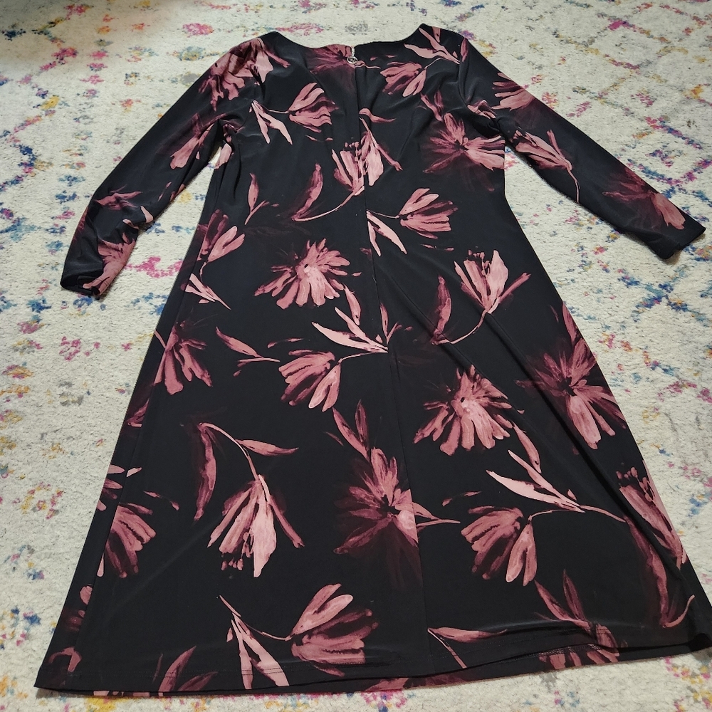 💘 Tommy Hilfiger Floral Black and Pink Dress - Picture 3 of 3